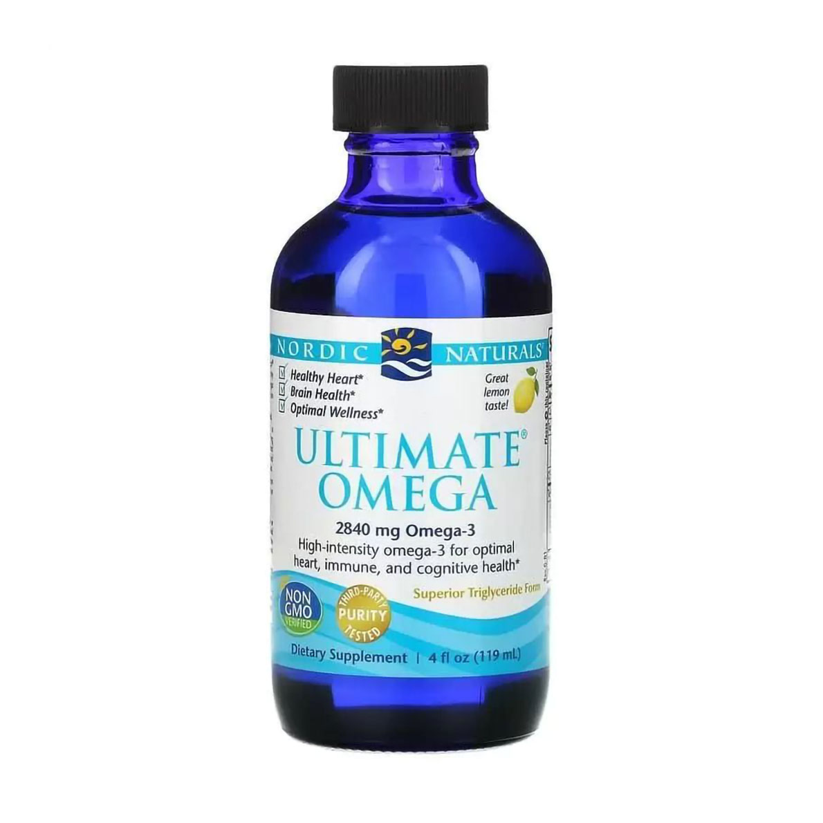 Риб'ячий жир Nordic Naturals Ultimate Omega зі смаком лимону, 2840 мг, 119 мл